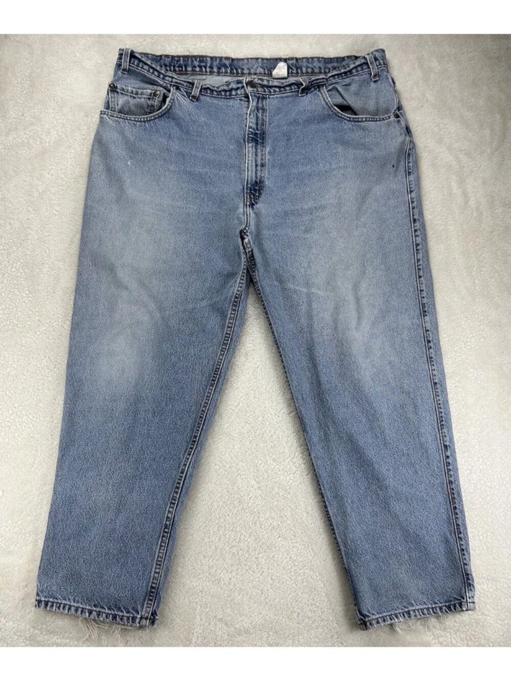 Vintage Levis 545 Jeans Mens 42x29 Loose Fit Light Wash Distressed Tag 44x30